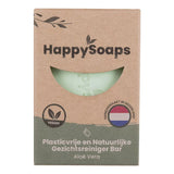 Gezichtsreiniger Bar – Aloë Vera - NowVitamins - HappySoaps - 100% plasticvrije cosmetica - 8720256109525