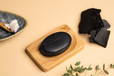 Gezichtsreiniger Bar – Houtskool en Eucalyptus - NowVitamins - HappySoaps - 100% plasticvrije cosmetica - 8720572971196