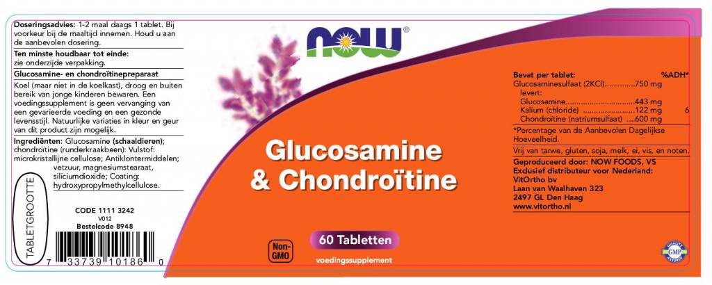 Glucosamine & Chondroïtine - NowVitamins - NOW Foods - 733739101860