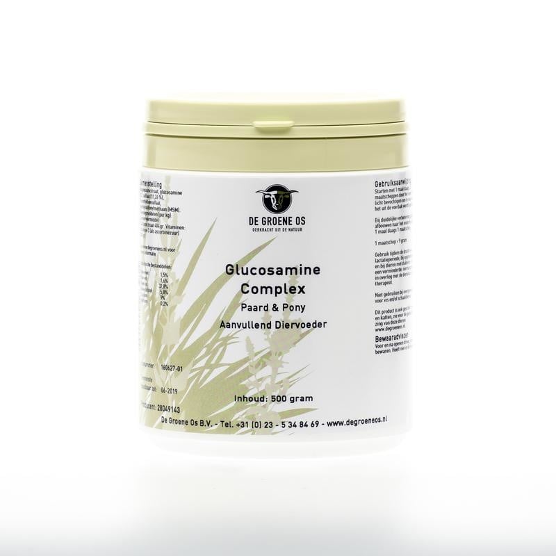 Glucosamine complex paard/pony - NowVitamins - Groene Os - 8716378000154