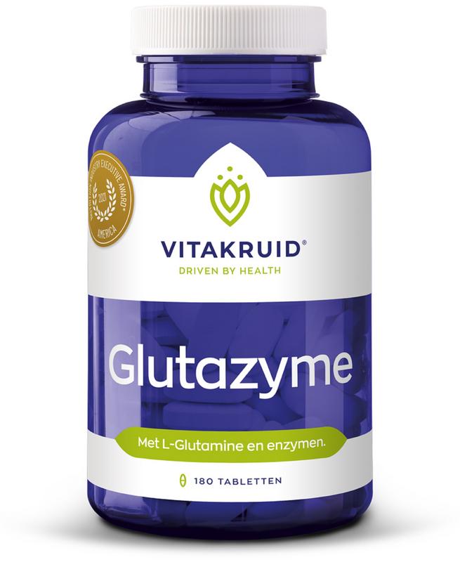 Glutazyme 180 tabletten - NowVitamins - Vitakruid - 8717438692166