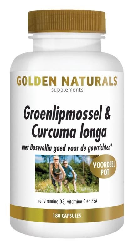 Groenlipmossel & Curcuma longa - NowVitamins - Golden Naturals - 8718164646874
