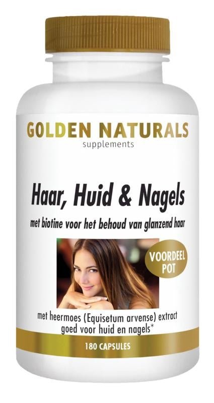 Haar, Huid & Nagels - NowVitamins - Golden Naturals - 8718164647482