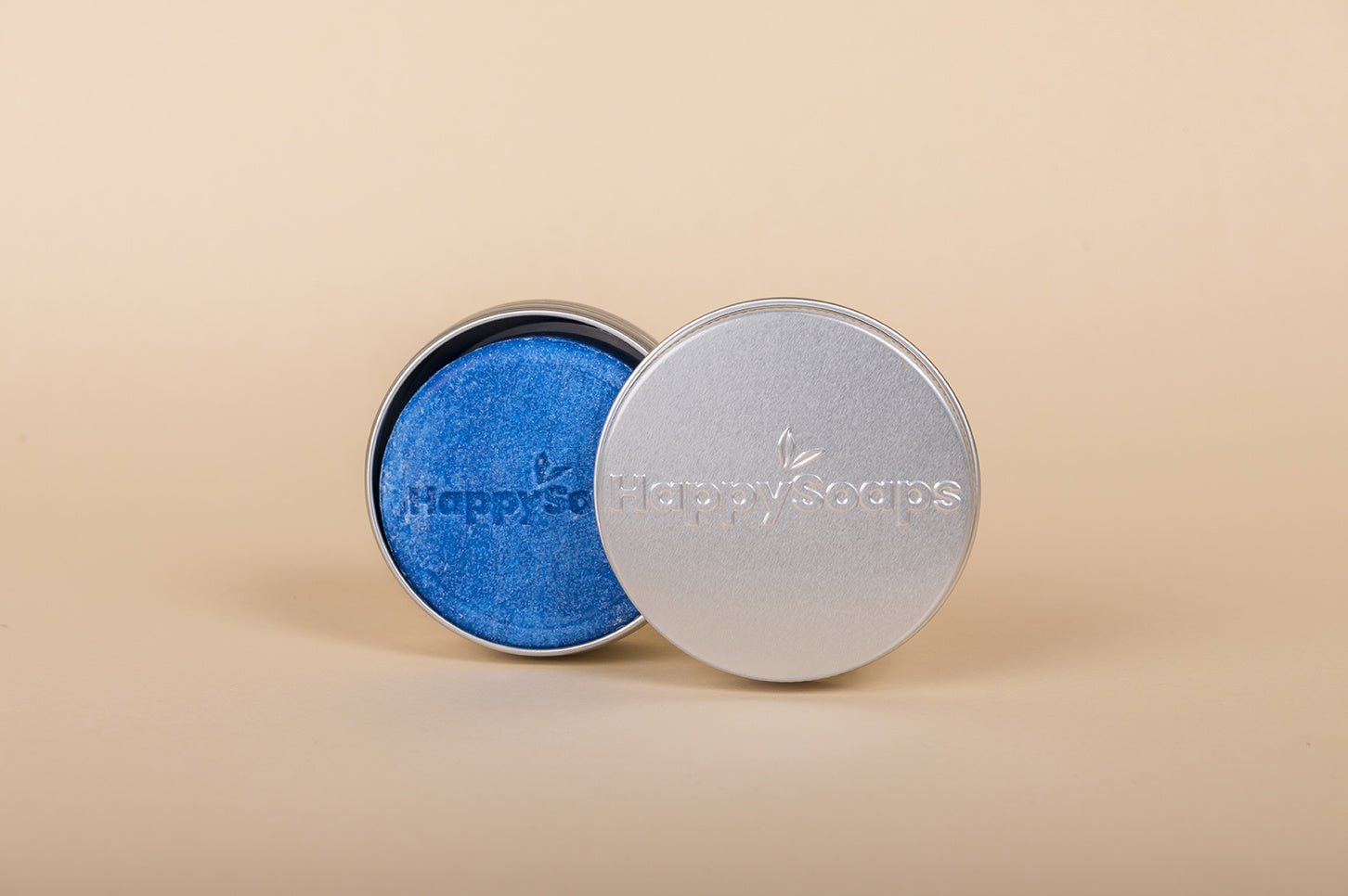 Happy Bar bewaar- en reisblikje rond - NowVitamins - HappySoaps - 100% plasticvrije cosmetica - 8720256109273