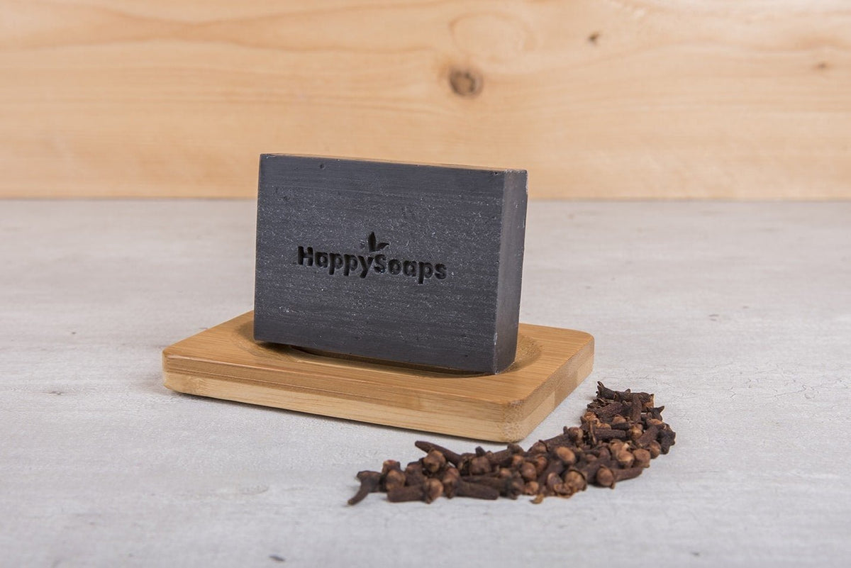 Happy Body Bar - Kruidnagel en Salie - NowVitamins - HappySoaps - 100% plasticvrije cosmetica - 8720256109211