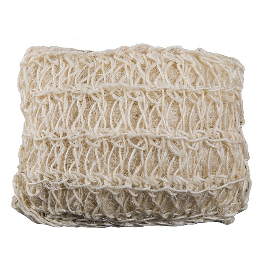 Happy Scrub Handschoen - Sisal en Katoen - NowVitamins - HappySoaps - 100% plasticvrije cosmetica -