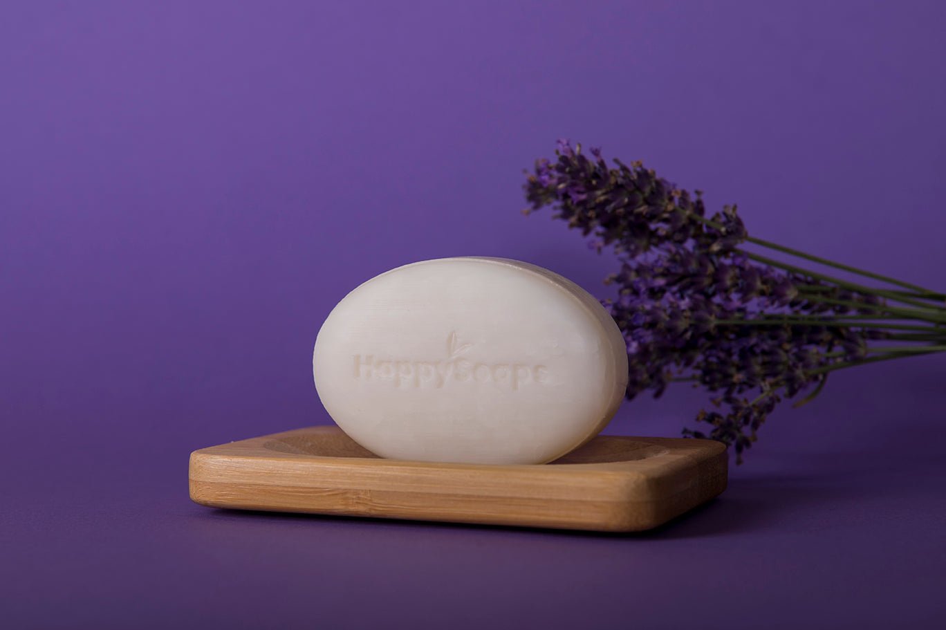 Happy Shaving Bar Lavendel - NowVitamins - HappySoaps - 100% plasticvrije cosmetica - 8720256109488