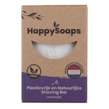 Happy Shaving Bar Lavendel - NowVitamins - HappySoaps - 100% plasticvrije cosmetica - 8720256109488