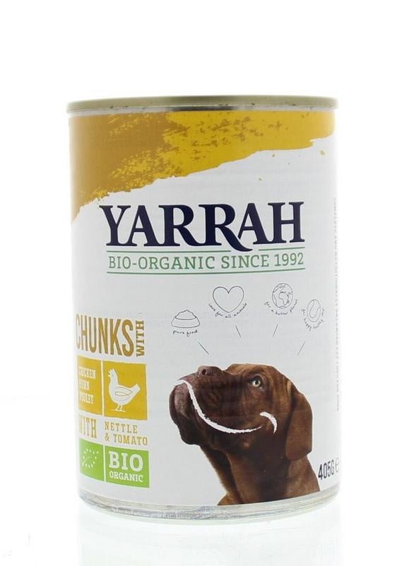 Hond brokjes kip in saus - NowVitamins - Yarrah - 8714265071768