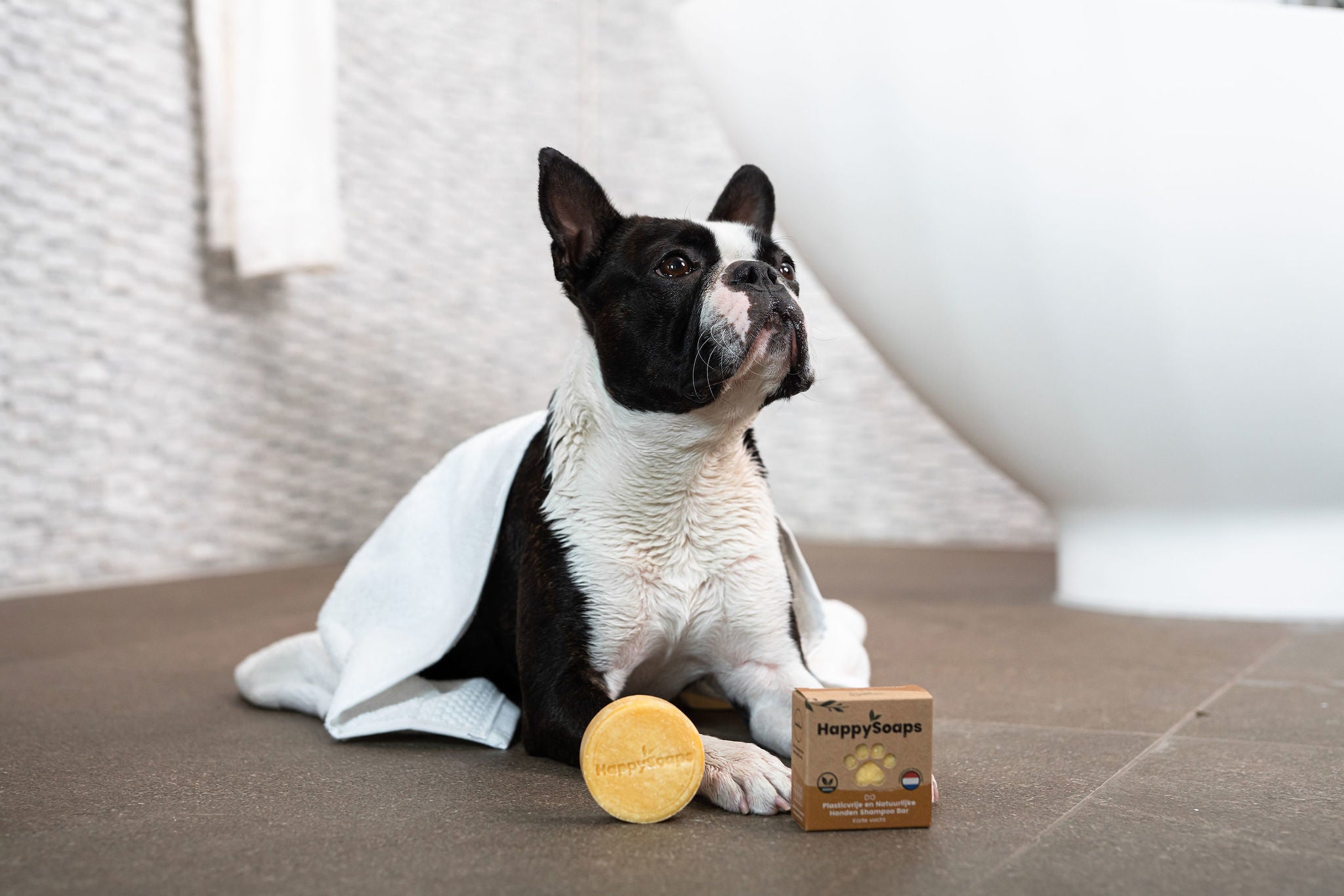 Honden Shampoo Bar – Korte Vacht - NowVitamins - HappySoaps - 100% plasticvrije cosmetica -