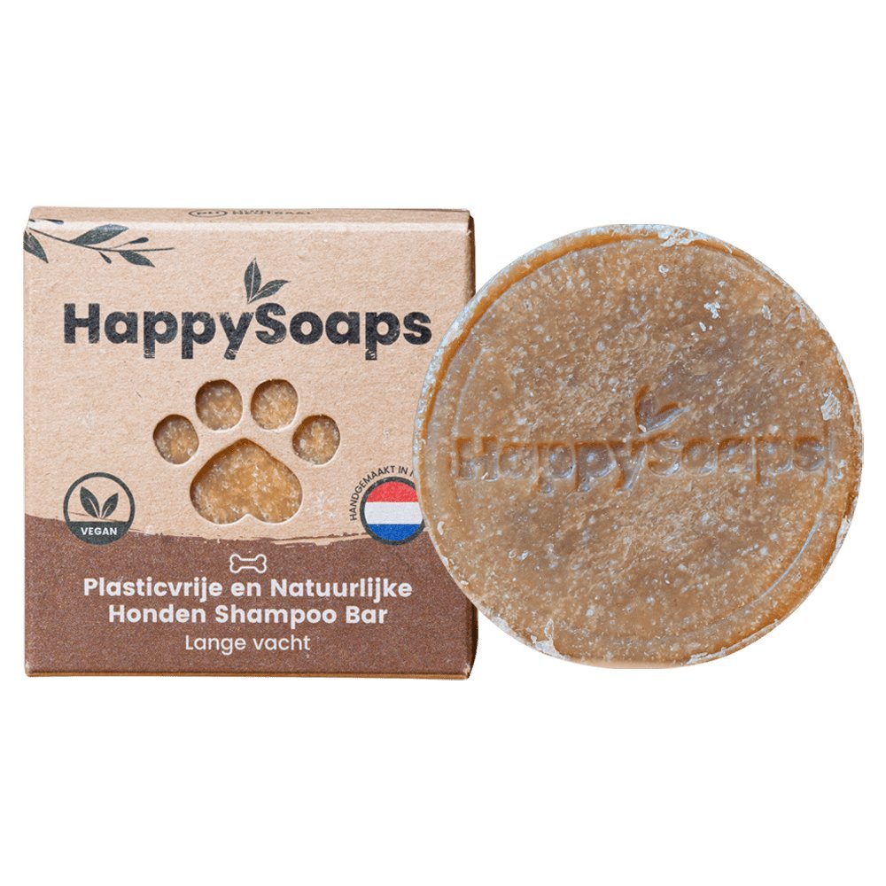Honden Shampoo Bar – Lange Vacht - NowVitamins - HappySoaps - 100% plasticvrije cosmetica -