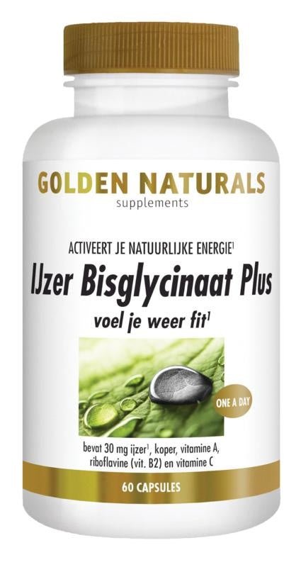 IJzer bisglycinaat plus - NowVitamins - Golden Naturals - 8718164643521