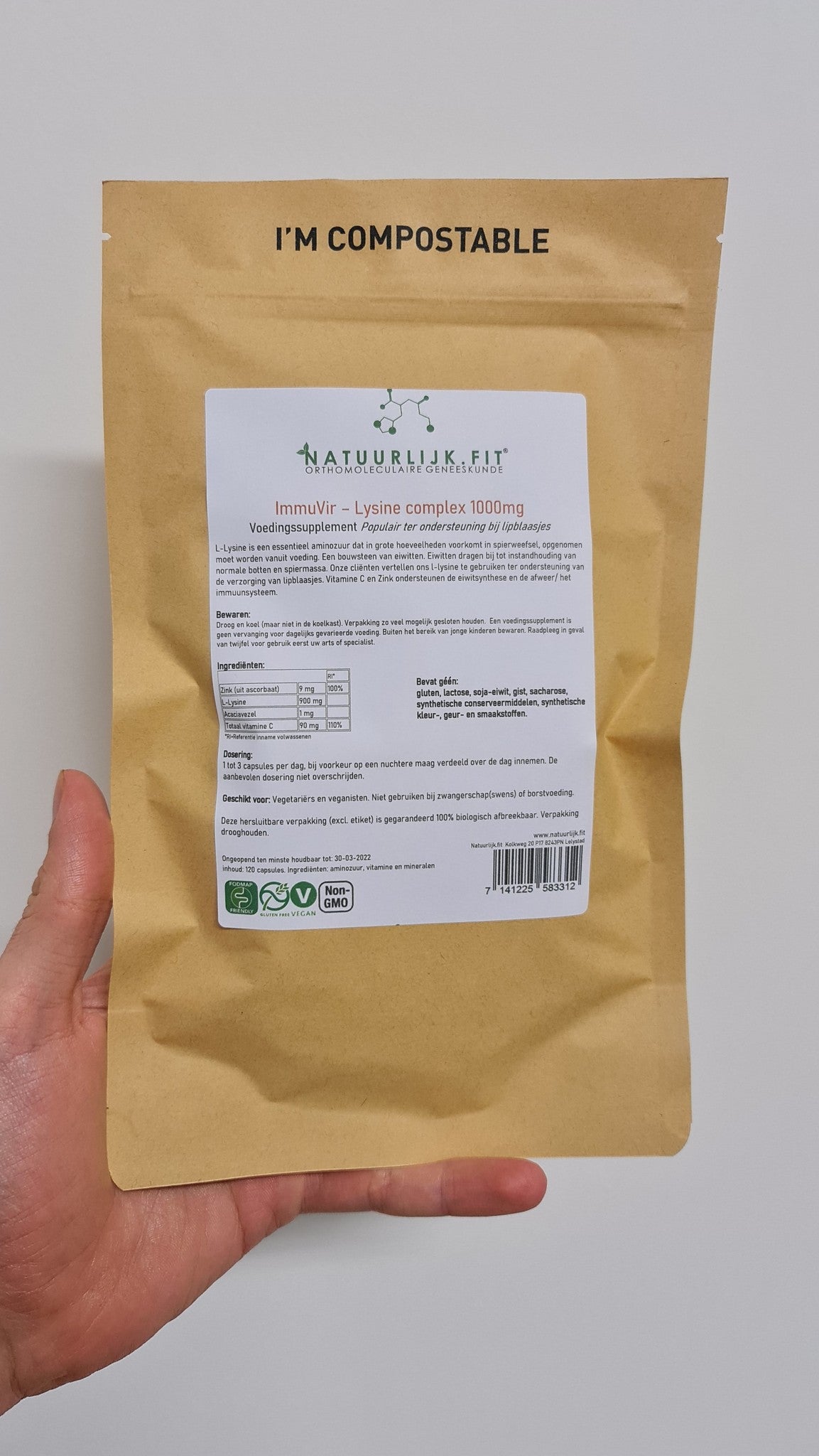 Immuvir Lysine complex - NowVitamins - Natuurlijk.fit - 7141225583312