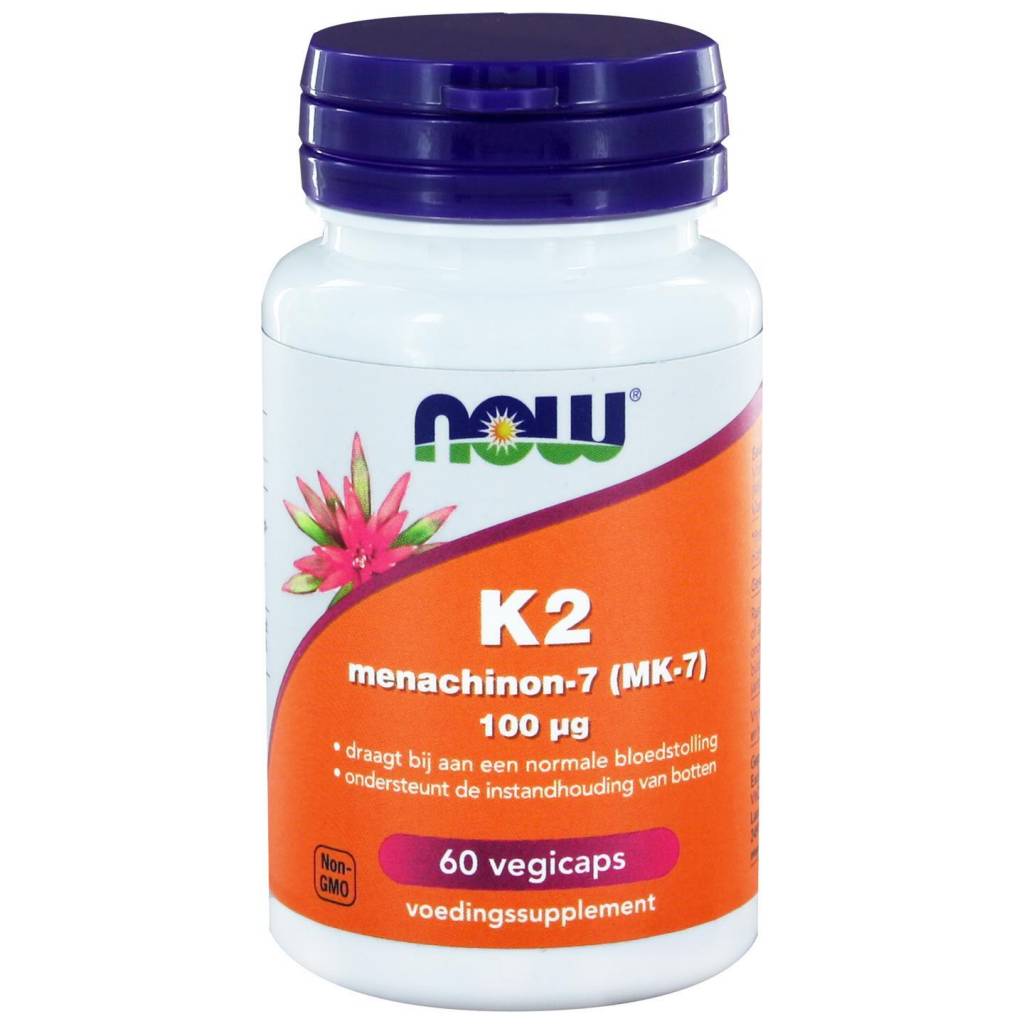 K2 Menachinon 7 100 µg - NowVitamins - NOW Foods - 733739114440
