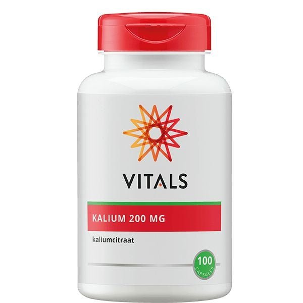 Kalium citraat 200mg - NowVitamins - Vitals - 8716717002092