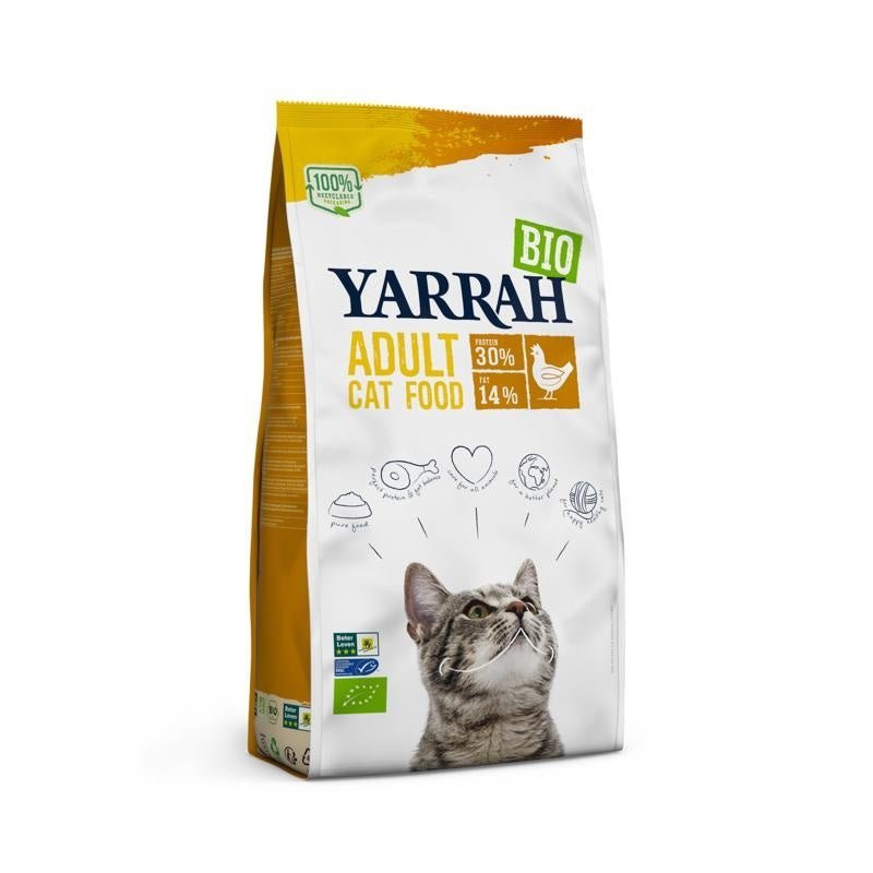 Kattenbrokken droog kip - NowVitamins - Yarrah - 8714265000065