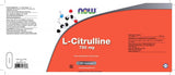 L-Citrulline 750 mg - NowVitamins - NOW Foods - 733739147080