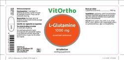 L-Glutamine 1000 mg - NowVitamins - VitOrtho - 8717056141091