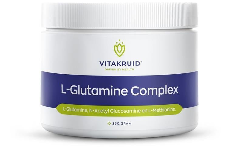 L-Glutamine Complex poeder - NowVitamins - Vitakruid - 8717438690841