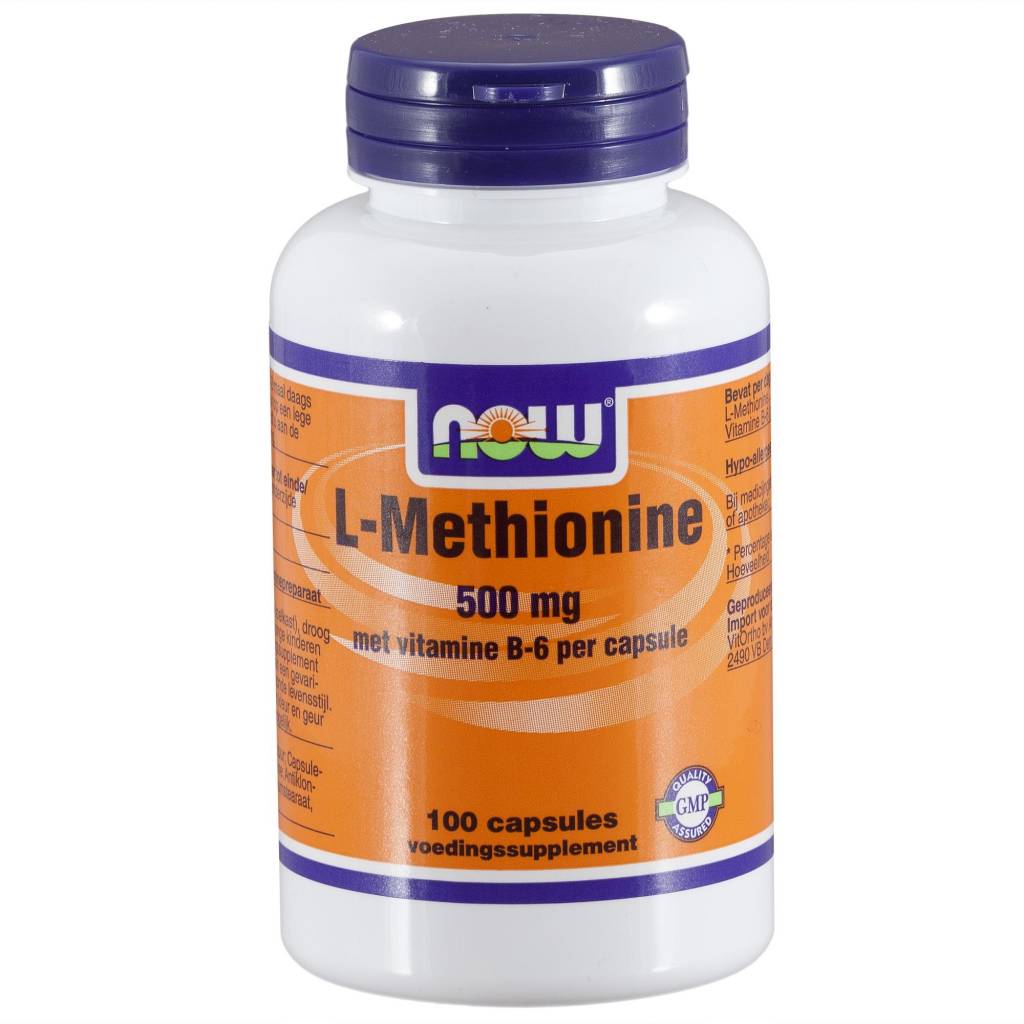 L-Methionine 500 mg - NowVitamins - NOW Foods - 733739102768