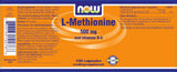 L-Methionine 500 mg - NowVitamins - NOW Foods - 733739102768
