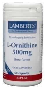 L-Ornithine 500 mg - NowVitamins - Lamberts - 5055148403195