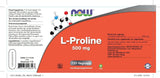 L-Proline 500mg - NowVitamins - NOW Foods - 733739108593