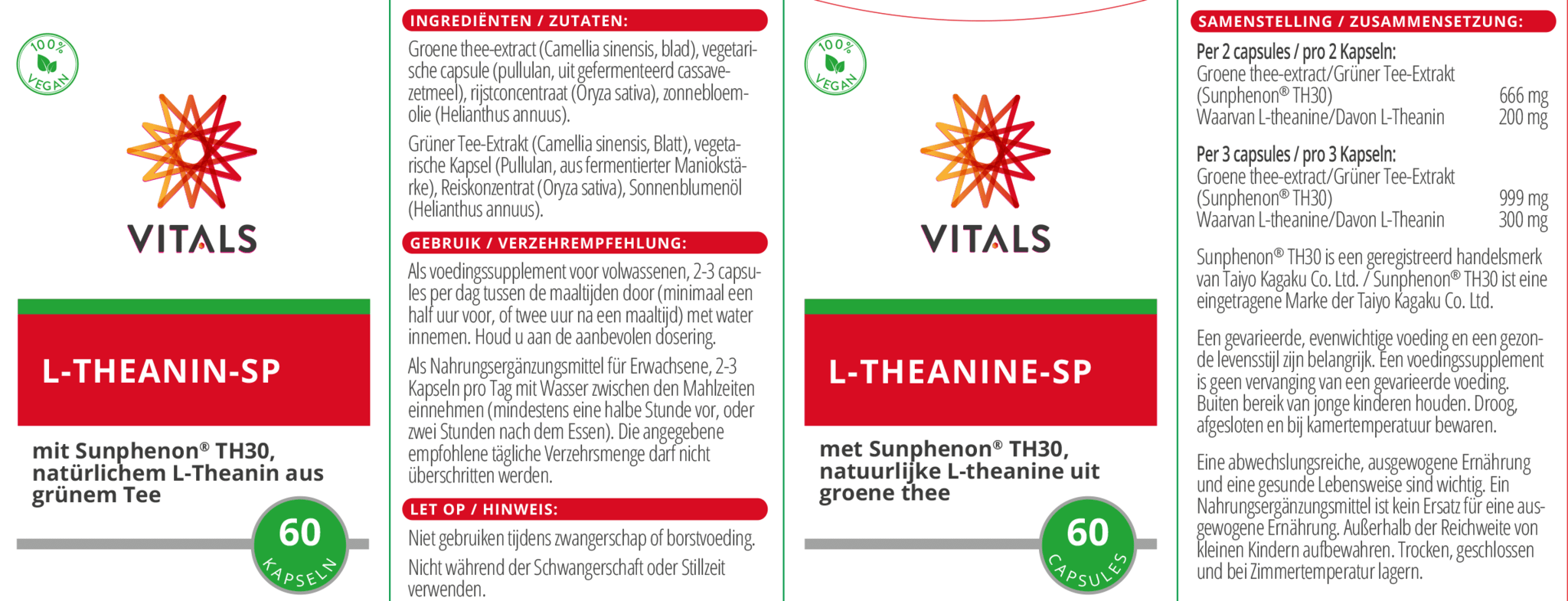 L-Theanine SP 100 mg - NowVitamins - Vitals - 8716717004133