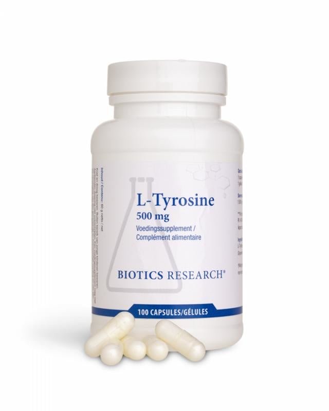 L-Tyrosine 500 mg - NowVitamins - Biotics - 780053033438