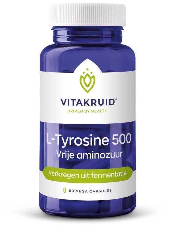 L-Tyrosine 500 - NowVitamins - Vitakruid - 8717438691053