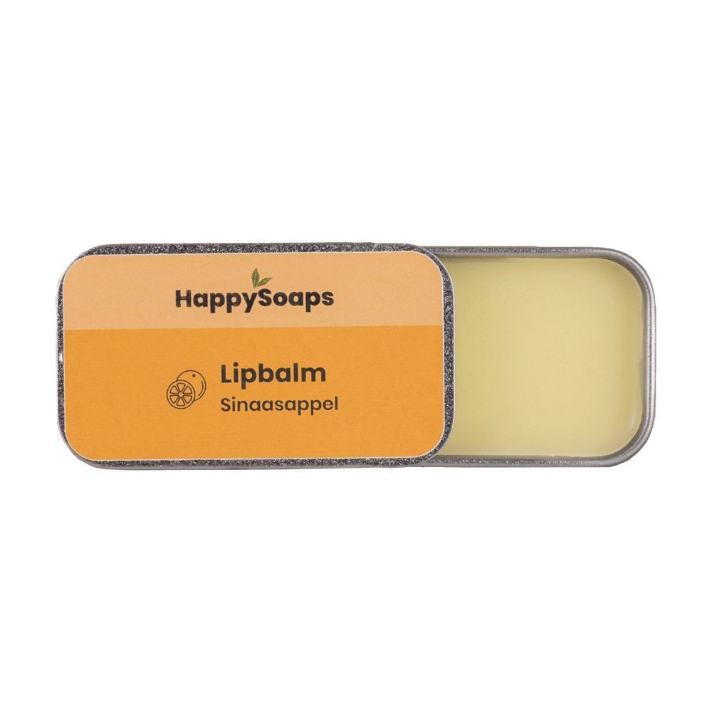 Lipbalm – Sinaasappel - NowVitamins - HappySoaps - 100% plasticvrije cosmetica - 8720256109822
