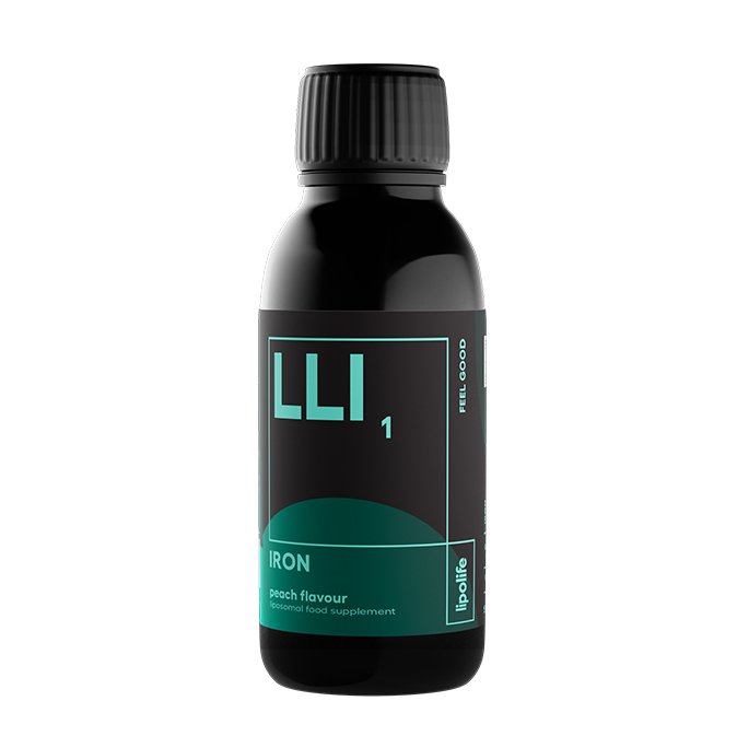 Lipolife LLI1 - Liposomaal IJzer voor Dagelijkse Gezondheid - NowVitamins - LipoLife - 5065009886388