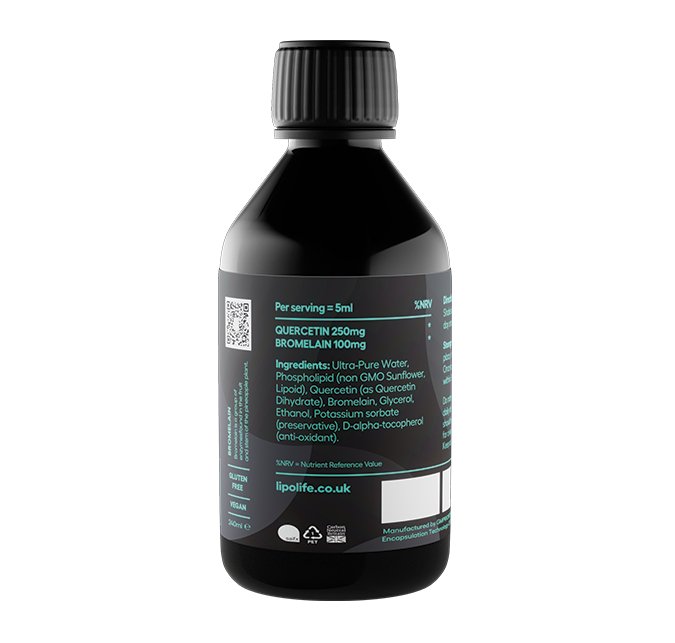 LQB1 Liposomaal Quercetine, Bromelaïne - NowVitamins - LipoLife - 5065009886166