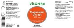 Magnesium Citraat 150 mg - NowVitamins - VitOrtho - 8717056140940