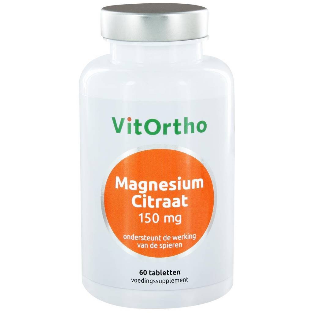 Magnesium Citraat 150 mg - NowVitamins - VitOrtho - 8717056140940