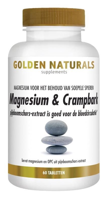 Magnesium & crampbark - NowVitamins - Golden Naturals - 8718164647567