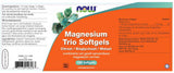Magnesium Trio 180 Softgels - NowVitamins - NOW Foods - 733739146267