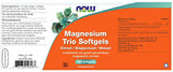 Magnesium Trio 180 Softgels - NowVitamins - NOW Foods - 733739146267