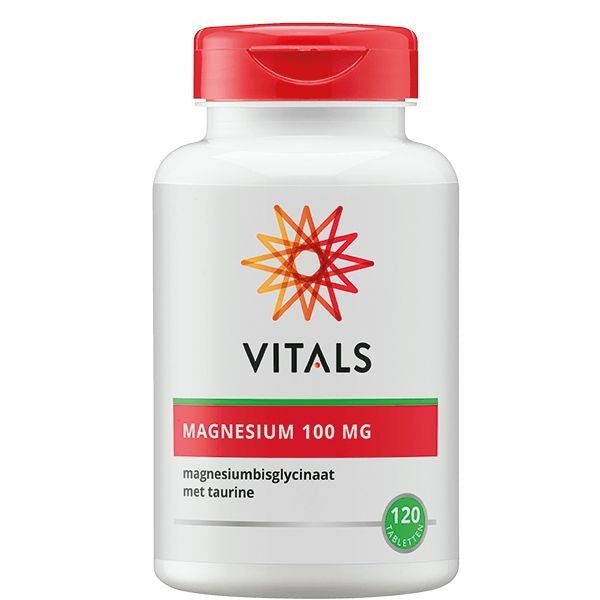 Magnesiumbisglycinaat 100 mg - NowVitamins - Vitals - 8716717002696