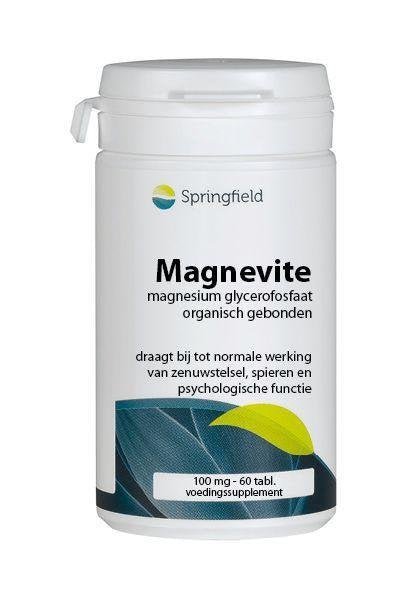 Magnevite magnesium glycerofosfaat 100 mg - NowVitamins - Springfield - 8715216253042