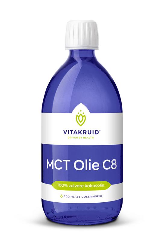 MCT olie C8 - NowVitamins - Vitakruid - 8717438691985