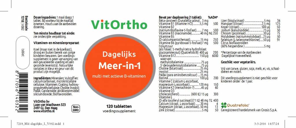 Meer-in-1 Dagelijks - NowVitamins - VitOrtho - 8717056140322