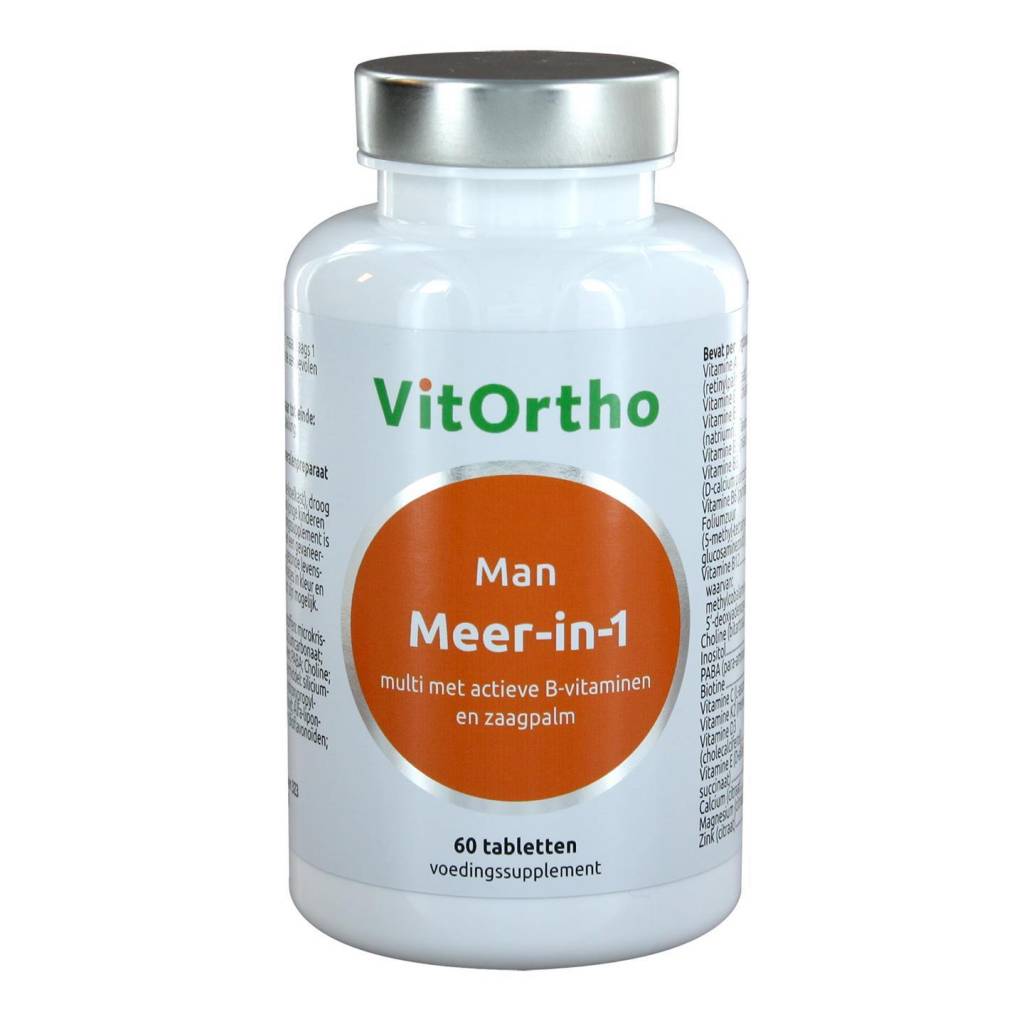 Meer-in-1 Man Multivitamine voor mannen - NowVitamins - VitOrtho - 8717056140360