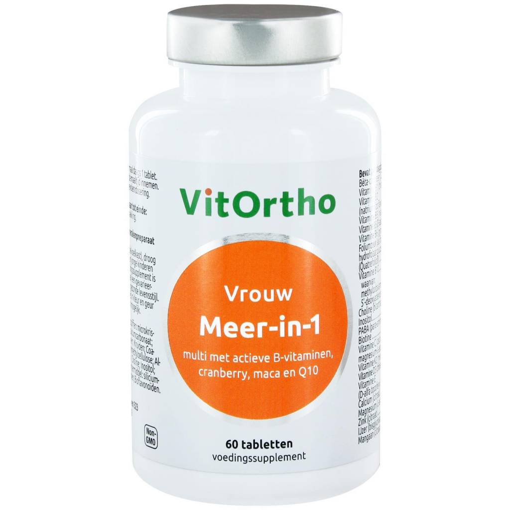 Meer-in-1 Vrouw Multivitamine 60 tabletten - NowVitamins - VitOrtho - 8717056140377