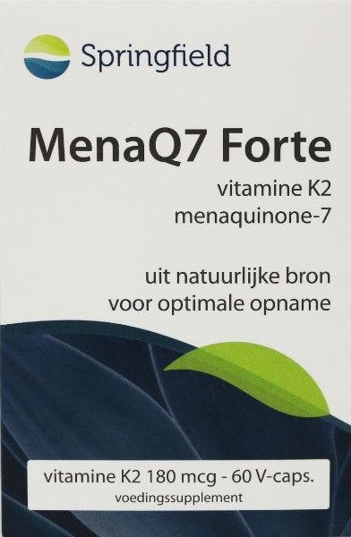 MenaQ7 Forte vitamine K2 180 mcg - NowVitamins - Springfield - 8715216240882