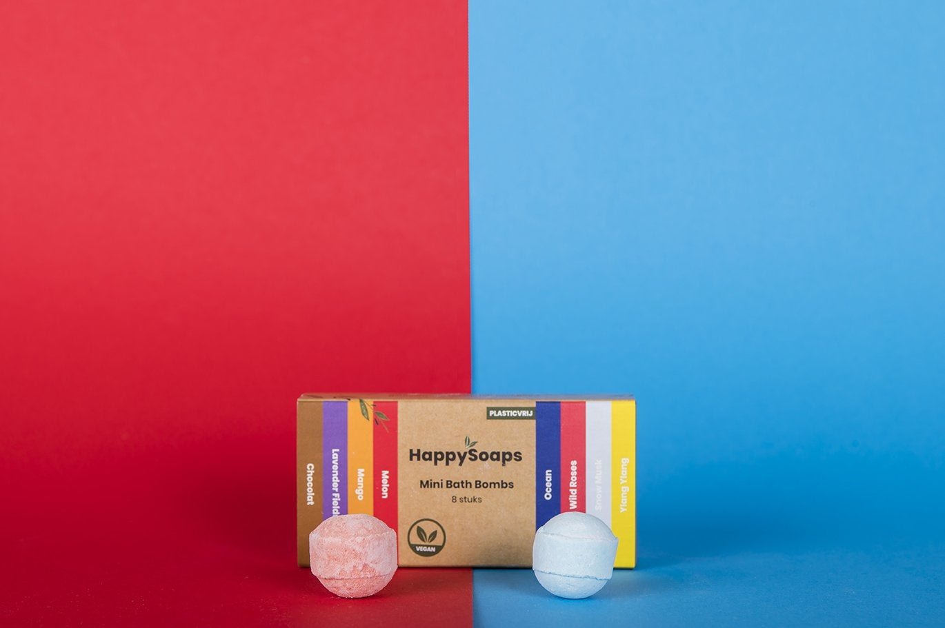 Mini Bath Bombs - Herbal Sweets - NowVitamins - HappySoaps - 100% plasticvrije cosmetica - 8720256109563