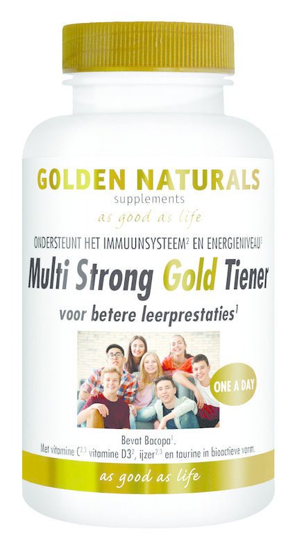 Multi strong gold tiener - NowVitamins - Golden Naturals - 8718164647185