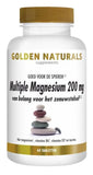 Multiple magnesium 200 mg - NowVitamins - Golden Naturals - 8718164647604