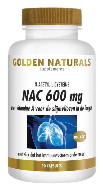 NAC 600mg - NowVitamins - Golden Naturals - 8718164643750