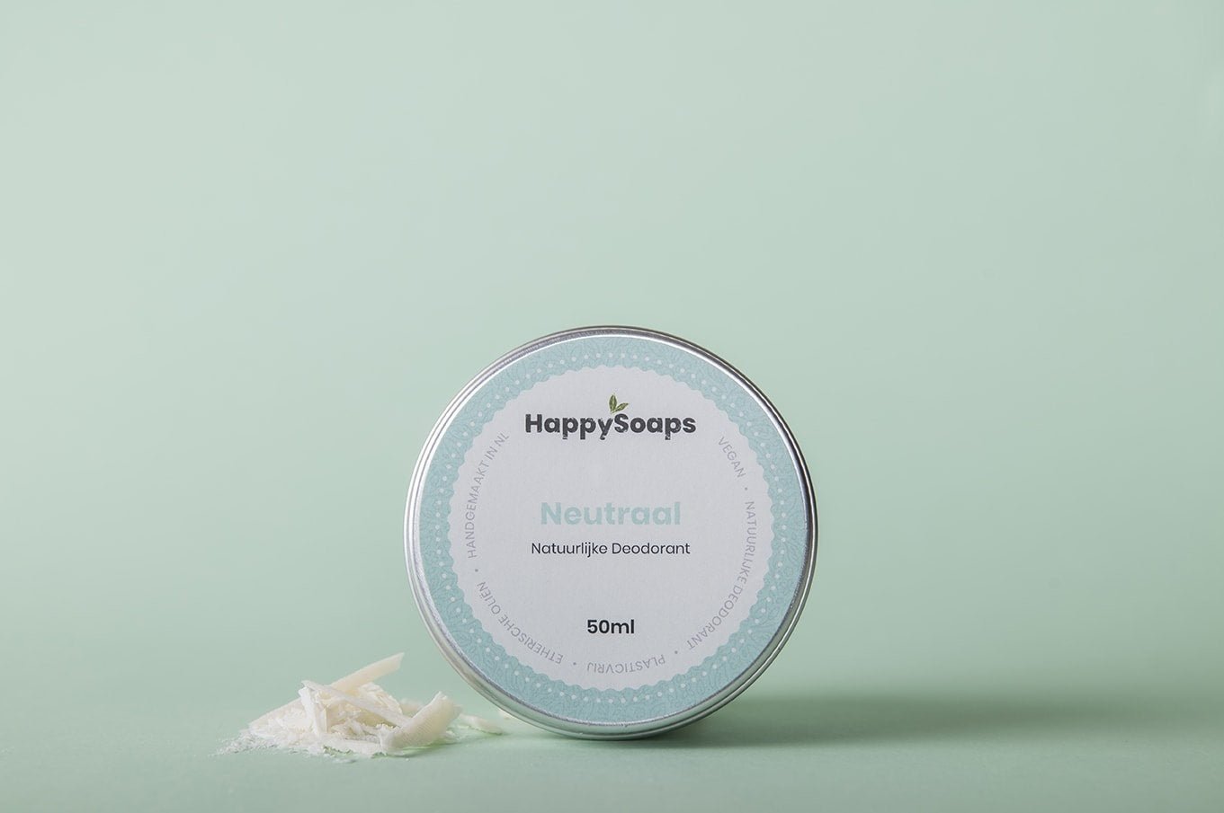 Natuurlijke Deodorant - Neutraal - NowVitamins - HappySoaps - 100% plasticvrije cosmetica - 8720256109068